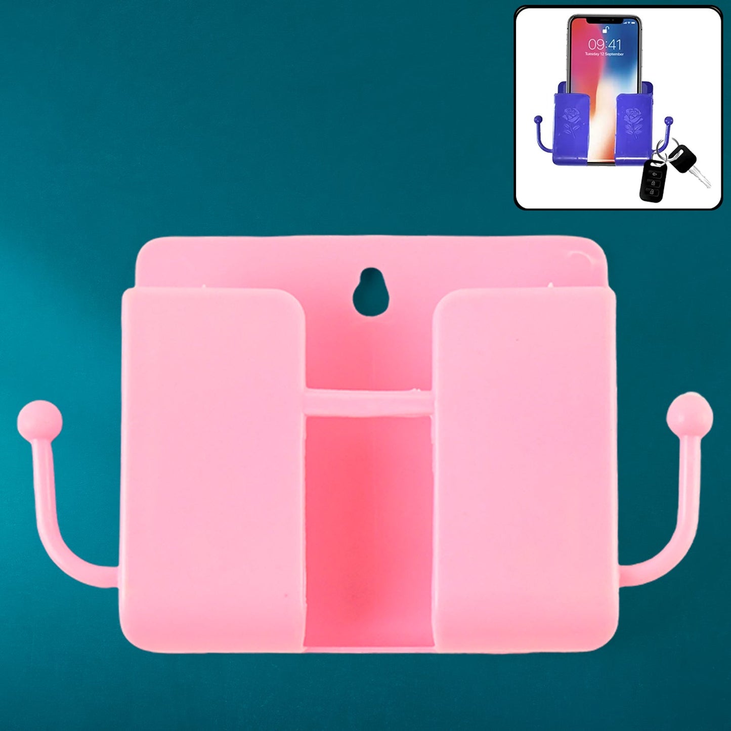 Blue Wall Mount Phone Stand 