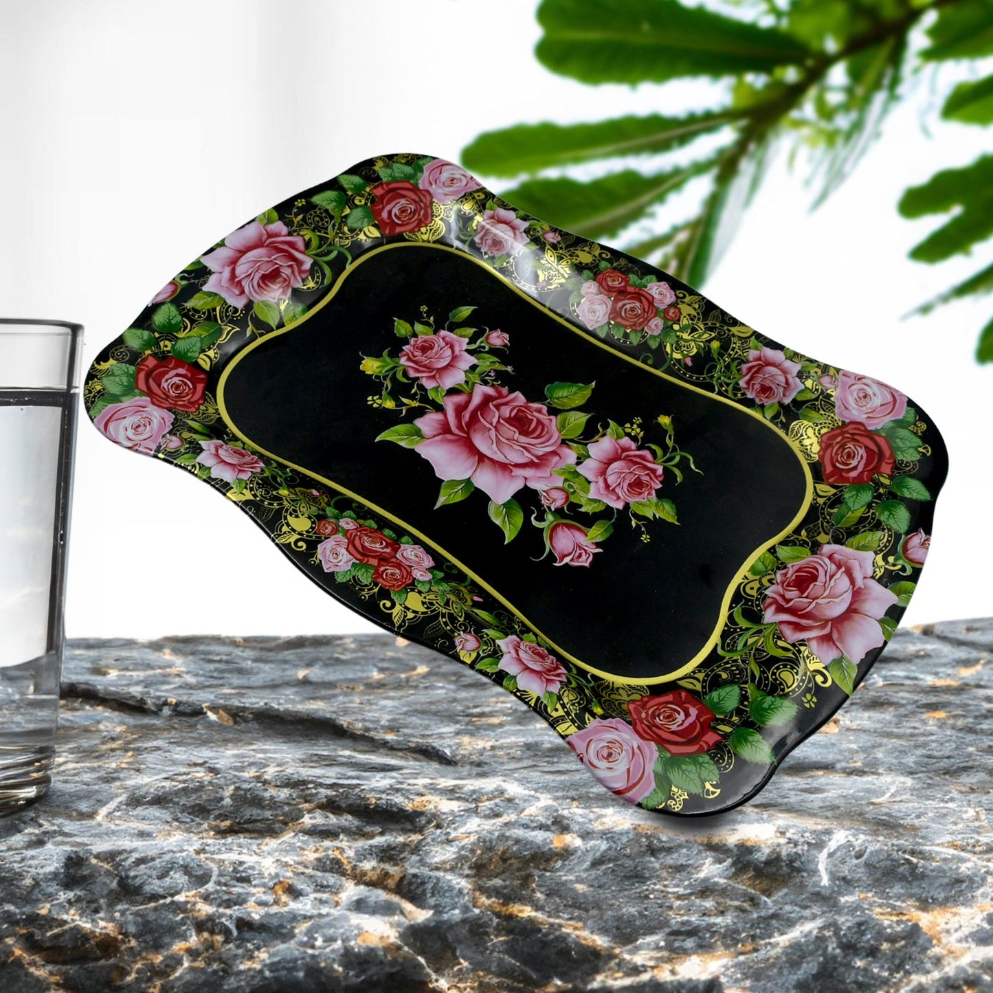 Stainless Steel Serving Tray (18 x 8.5 Inch / 1 Pc)