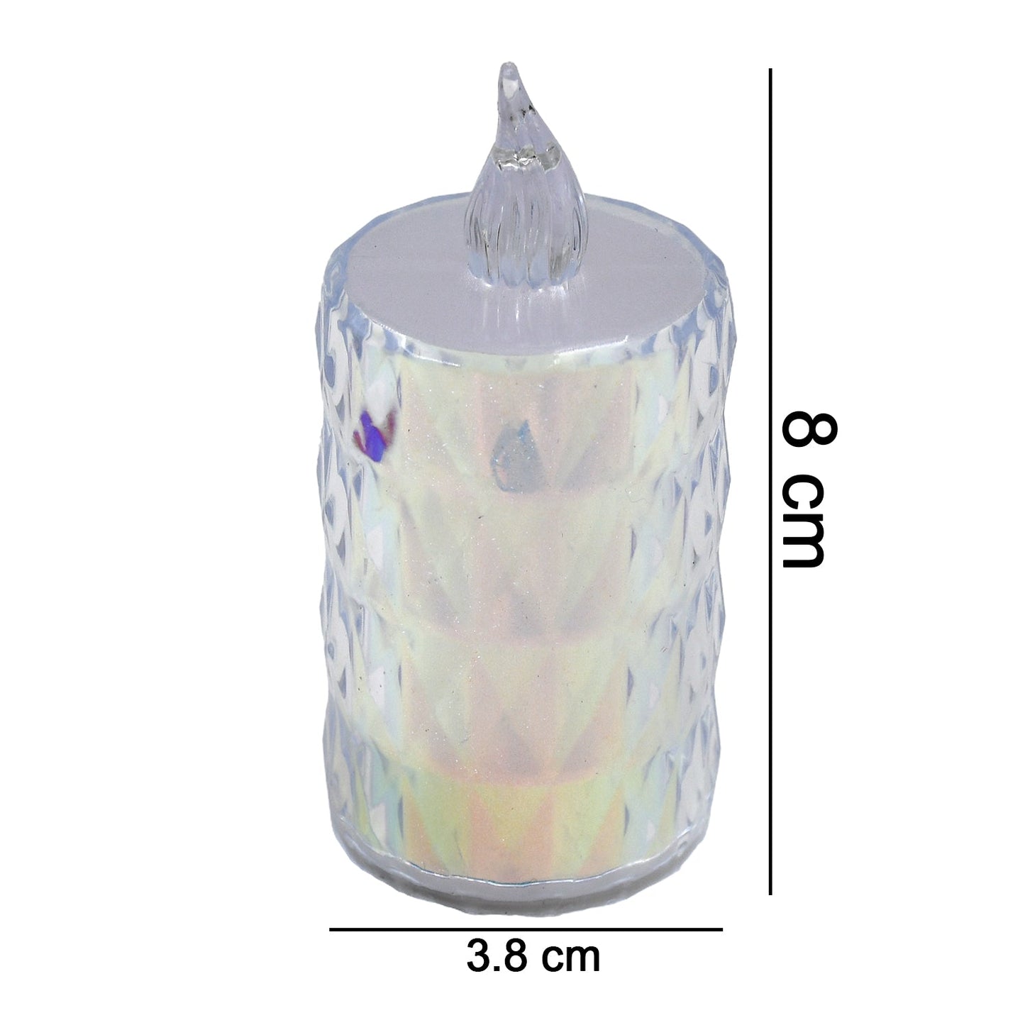 24 Pc Flameless and Smokeless Decorative Melting Candles LED Tea Light, Diwali