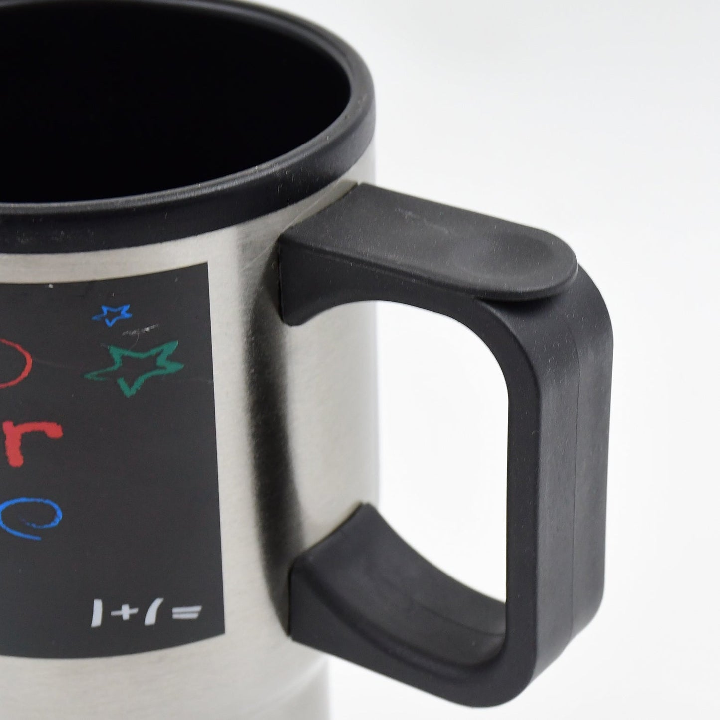 Stainless Steel Insulated Travel Mug - Double-Walled Vacuum Cup Lid & Handle, Tumbler