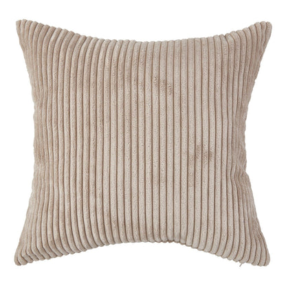 Soft Corduroy 16x16 Throw Pillow Cover Square Decorative Cushion Case (1 Pc)