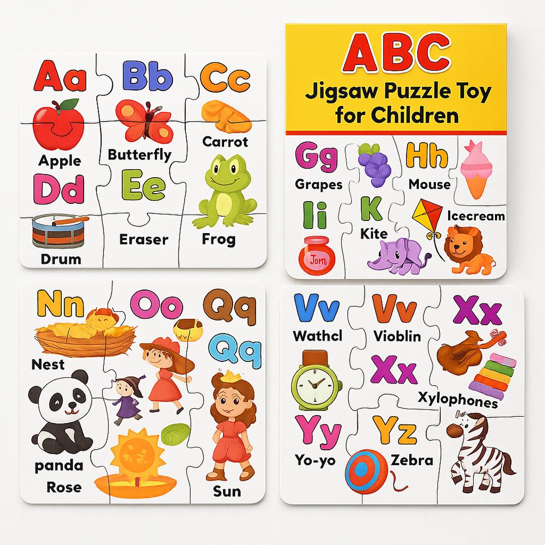 Hiru Living Jigsaw Puzzle Toy for Children (4-Pcs Pack)