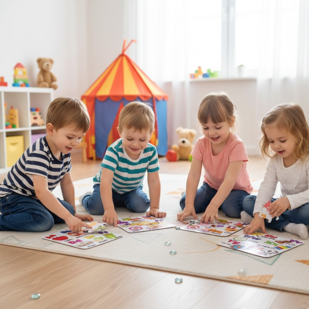 Hiru Living Jigsaw Puzzle Toy for Children (4-Pcs Pack)