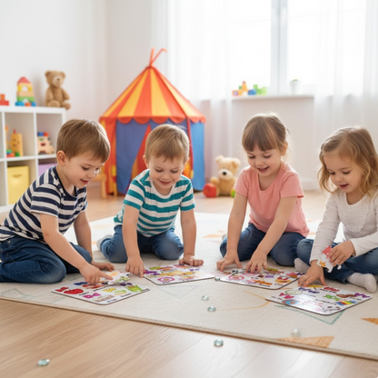 Hiru Living Jigsaw Puzzle Toy for Children (4-Pcs Pack)