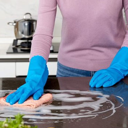 2-Pair Large Blue Multipurpose Gloves – Ideal for Washing, Gardening & Cleaning