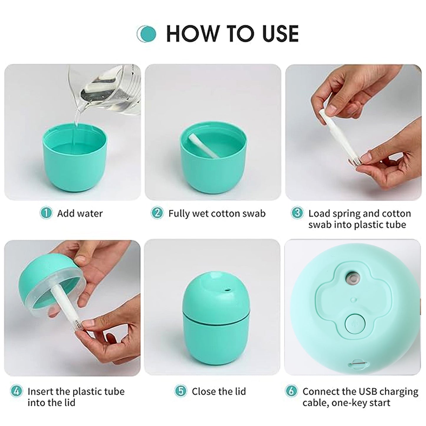 Humidifier, Household Plastic Aromatherapy Machine (220 ML / 1 Pc / Mix Color)