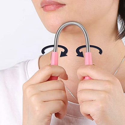 Facial Hair Remover Set Spring Epilator Hair Removal Springs Eyebrow Razors (1 Pc)