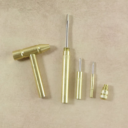 Multi Purpose 5-in-1 Small Hammer Tool with Interchangeable Screwdriver