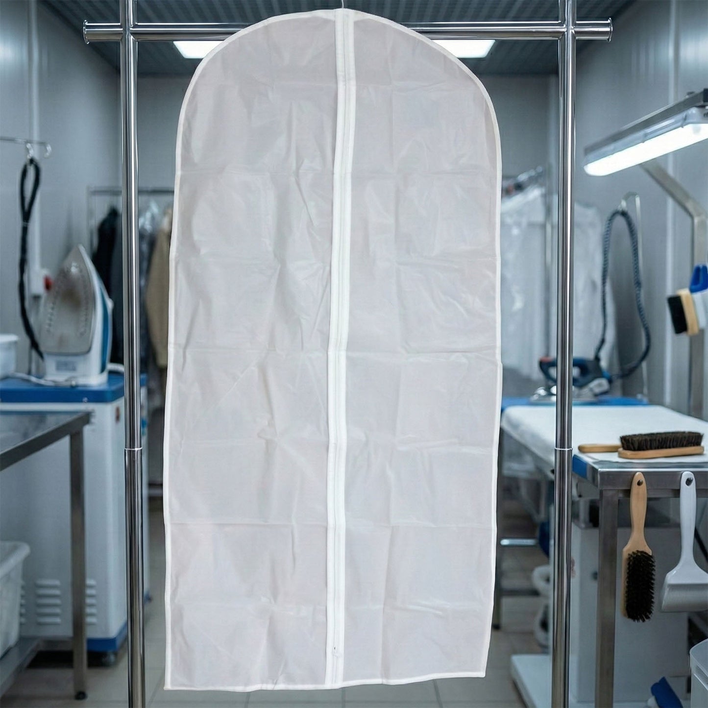 Transparent Garment Cover Bag (120 × 58 cm, 1 Pc)
