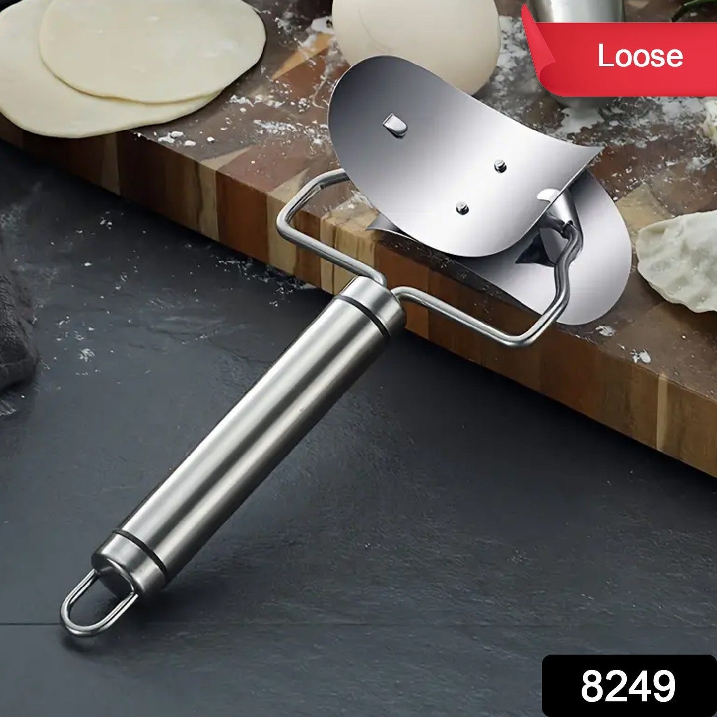 Multifunctional Easy and Fast Stainless Steel Puri cutter roller Machine (1 pc)